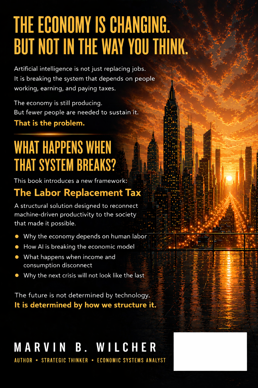 Default back-cover artwork for One System. Two Futures.