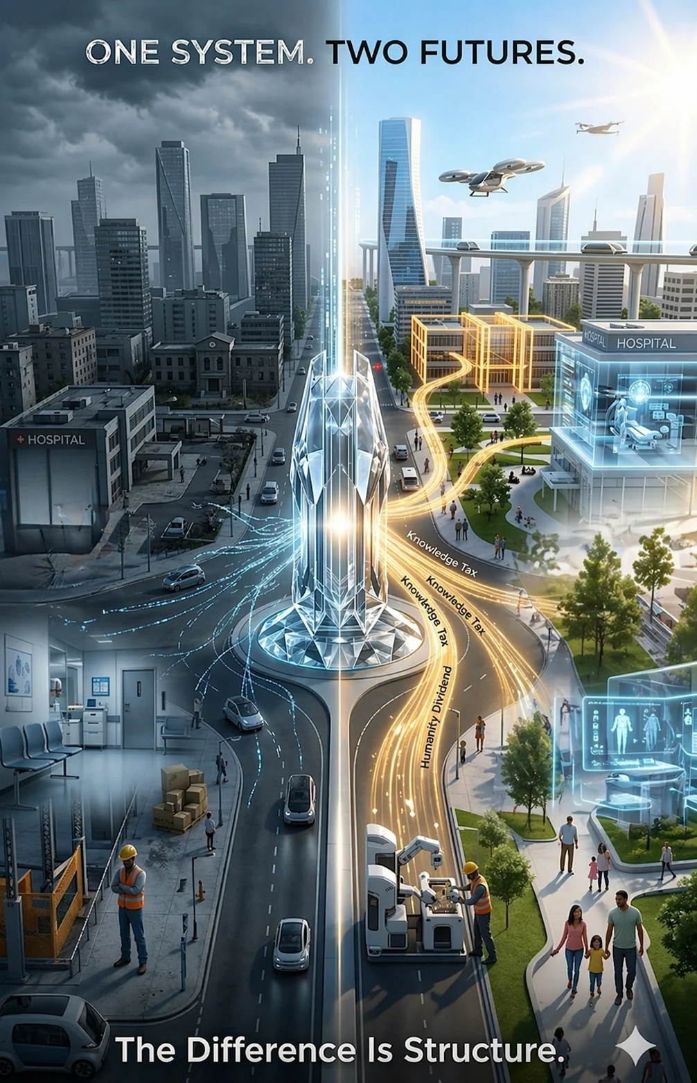 Default gallery image for One System. Two Futures.